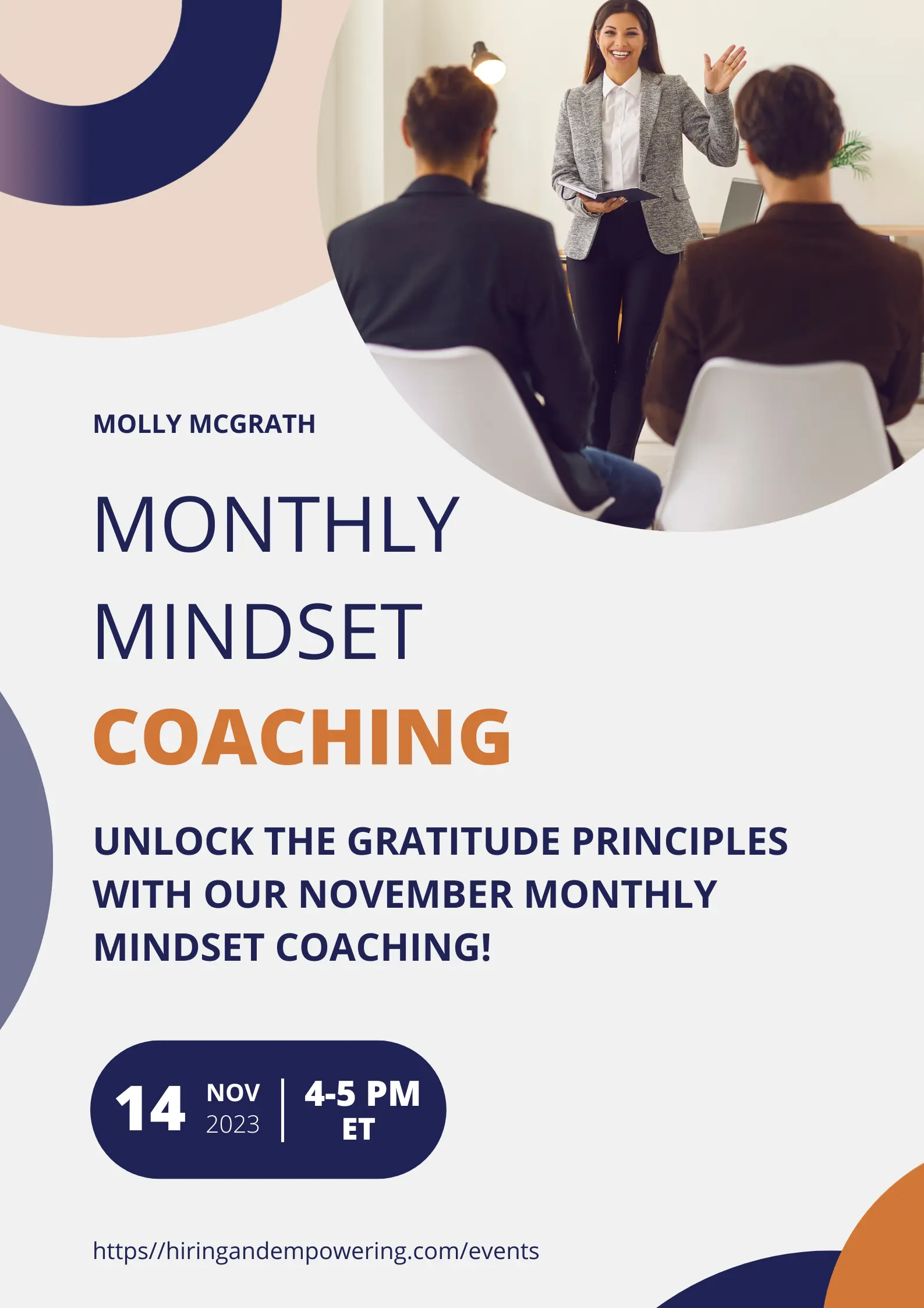 Unlock The Gratitude Principles with Our November Monthly Mindset Coaching!
