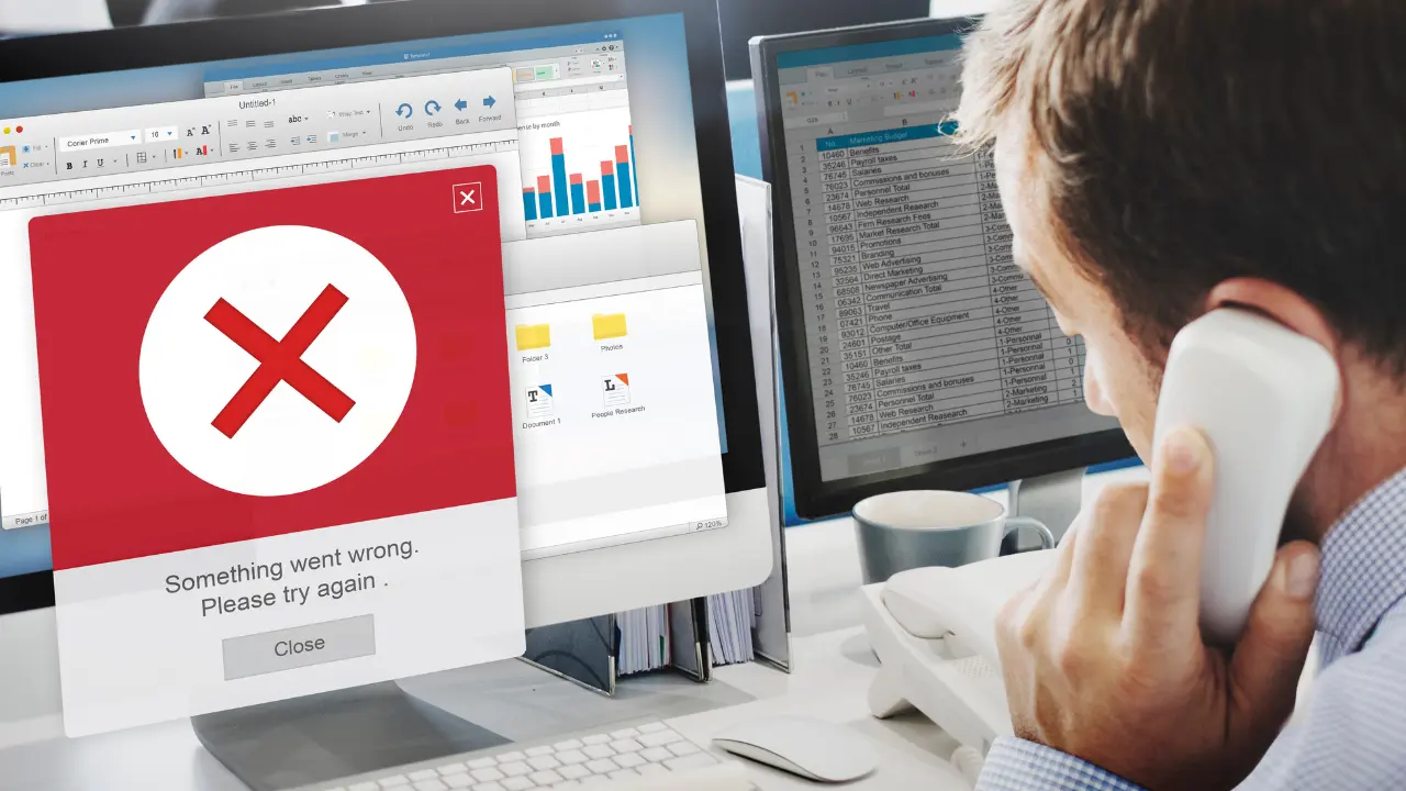 error message representing common myths in law firm management