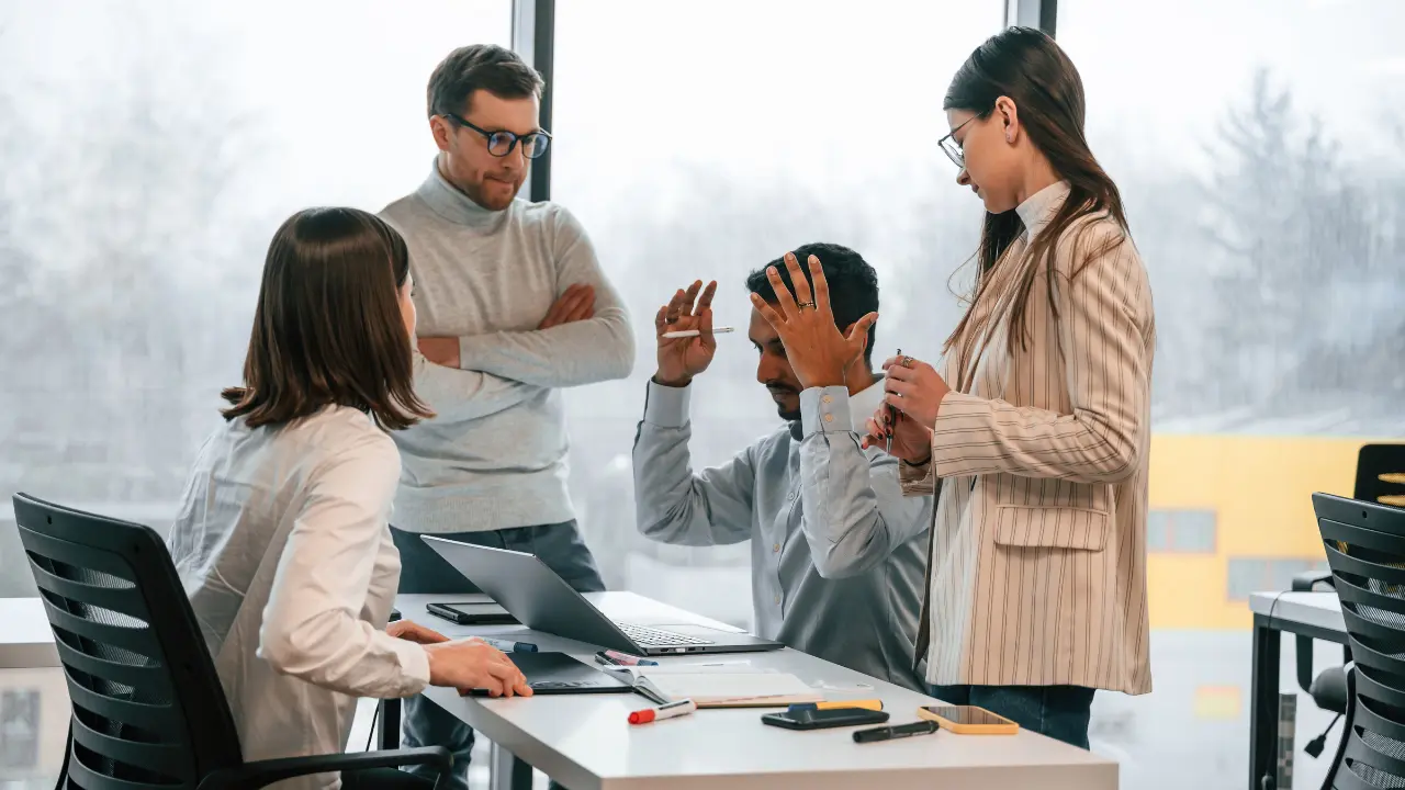 law firm team trying to resolve a conflict