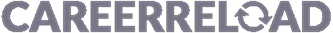 "CareerReload" logo — bold dark gray letters with a circular refresh arrow replacing the second "O," on a transparent background.